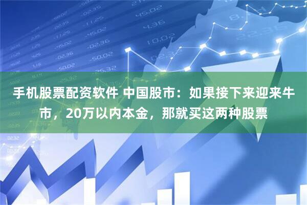 手机股票配资软件 中国股市：如果接下来迎来牛市，20万以内本金，那就买这两种股票